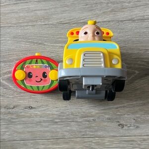 Yellow and Gray Toy Bus